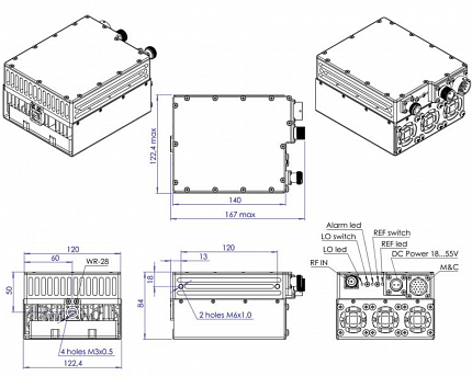 BUC Actox ABC40UKA/ ABC40UKAF 40W Universal Ka-Band (27.5-31.0 GHz)