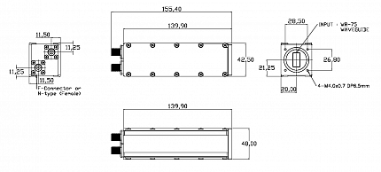 Norsat 1008DX Simultaneous Ku-Band EXT REF LNB