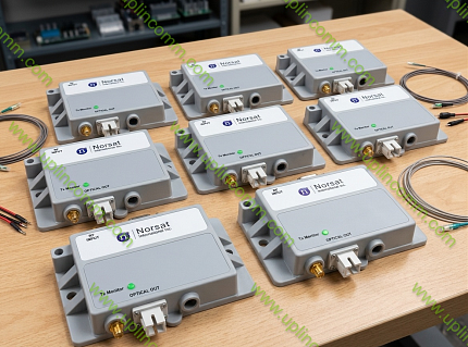 Оптический одноканальный передатчик спутниковой ПЧ Norsat TX103M3100SSA0 RF over Fiber 3GHz Transmitter Single Mode