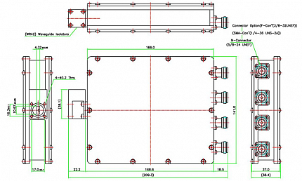 LNB Norsat 9000SXUAN Ka-Simultaneous Quad Band PLL
