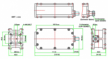 LNB Norsat 1008XEN Ku-band EXT REF