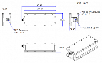 LNB Norsat Q1000HN Q-band PLL