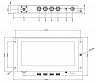 Оптический четырехканальный передатчик спутниковой ПЧ SMW RFoF Quad-link Fiber System Tranceiver