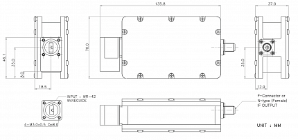LNB XMW RQ9022XN-1 Ka Quad-band EXT
