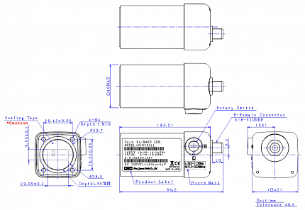 LNB NJR2841 Universal Ku-band 2LO PLL LNB - Mechanical Switch