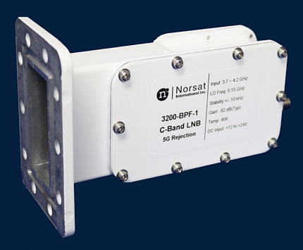LNB Norsat 3000N-BPF-1 C-Band 5G Interference and Bandpass Filter