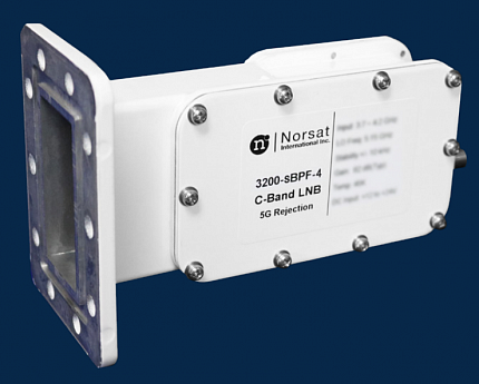 LNB Norsat 3000N-sBPF-4 C-Band 5G and Switching Bandpass Filter